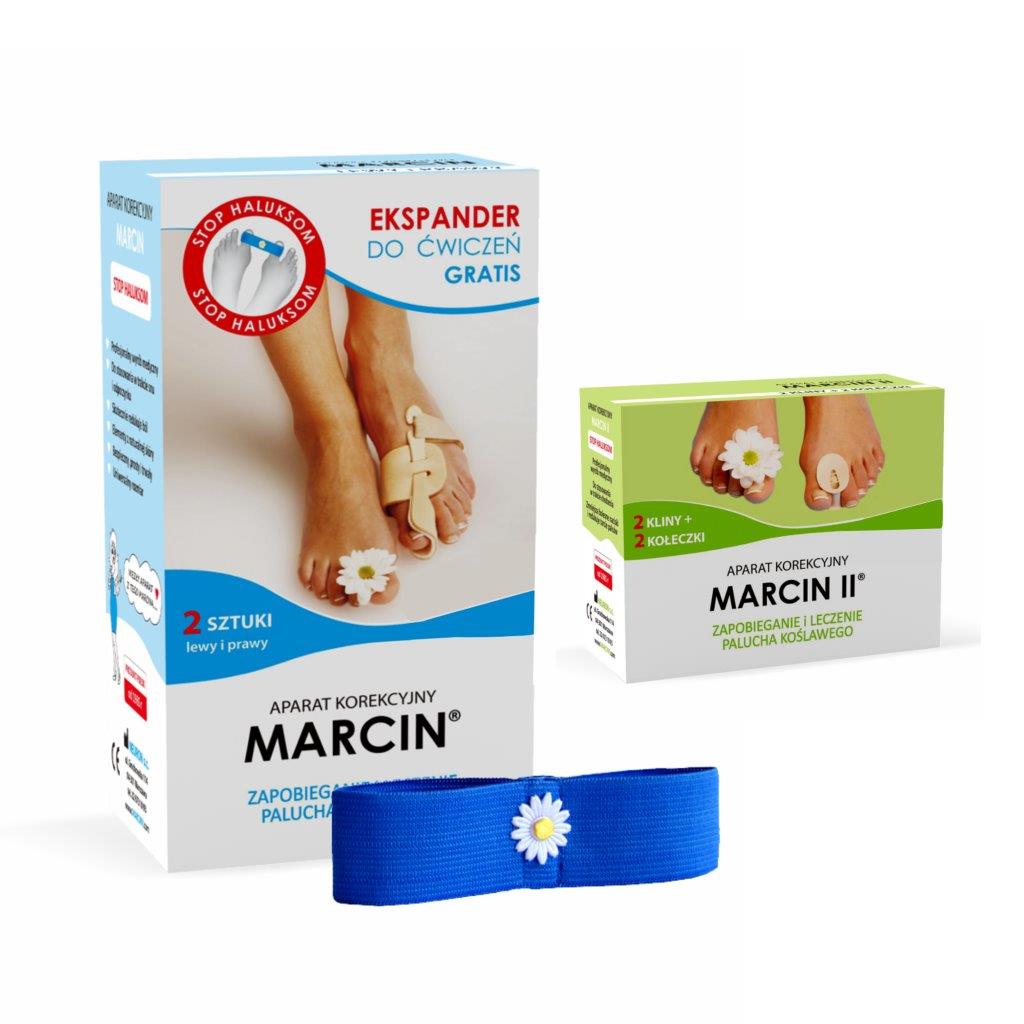 Zestaw: Aparat na haluksy MARCIN i MARCIN II (2 szt.)